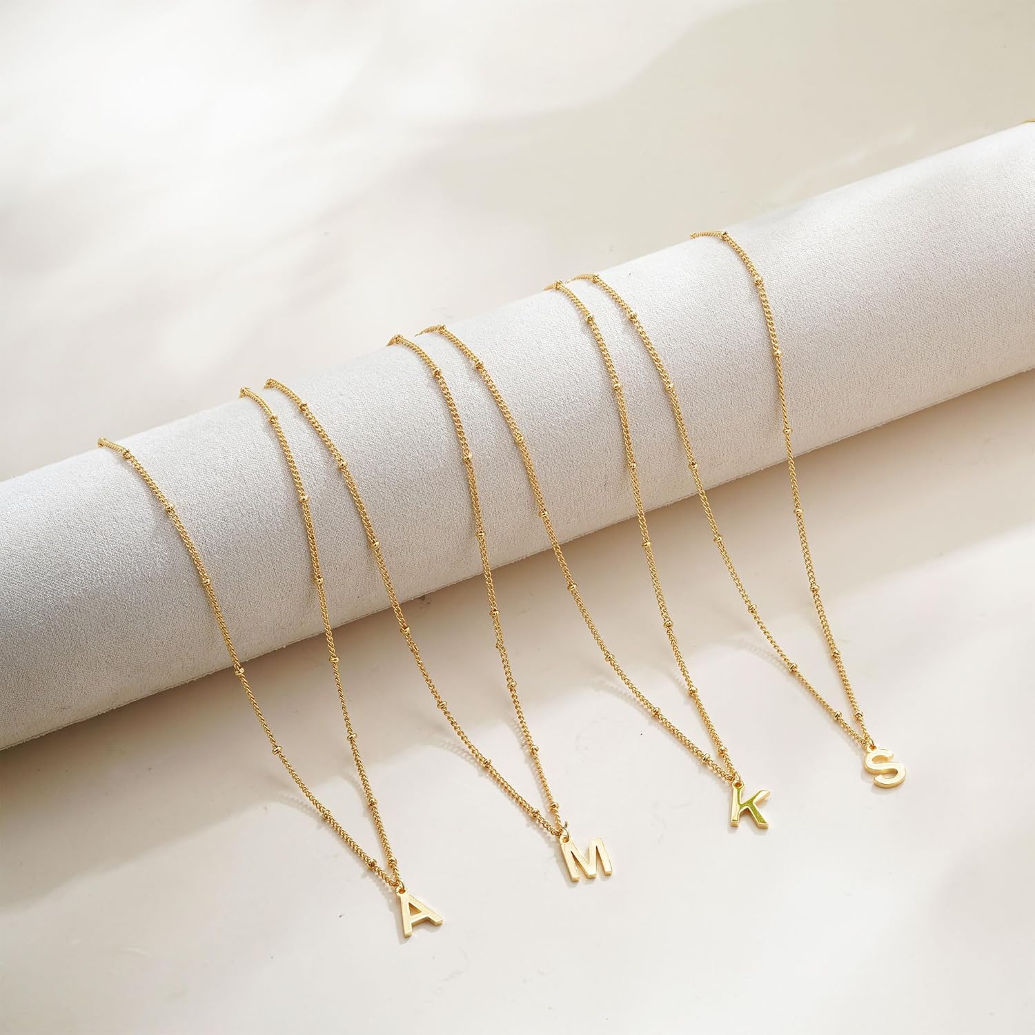 Initial Necklaces for Women Girls, Dainty 18K Gold Plated Letter Initial Necklace Teen Girl Gifts Trendy Stuff Non Tarnish Name Necklace Personalized Gifts for Women Girls Gold Jewelry - Image 7