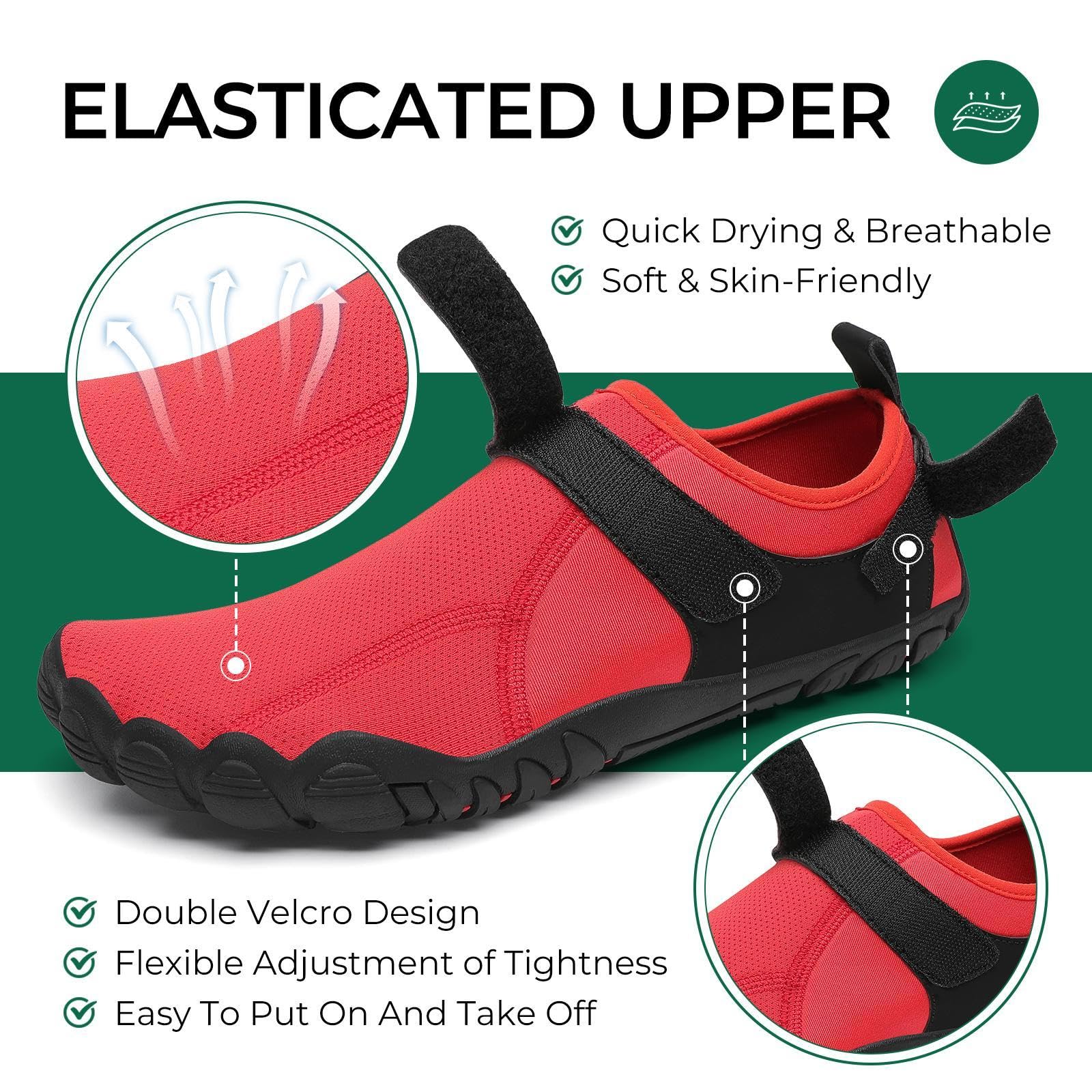 SAGUARO Scarpe da Scoglio Uomo Scarpette da Scoglio Donna Scarpe Mare Antiscivolo Scarpette Mare Scarpe Acqua Asciugatura Rapida Scarpe per Spiaggia Immersione Surf, Gr.35-48 EU