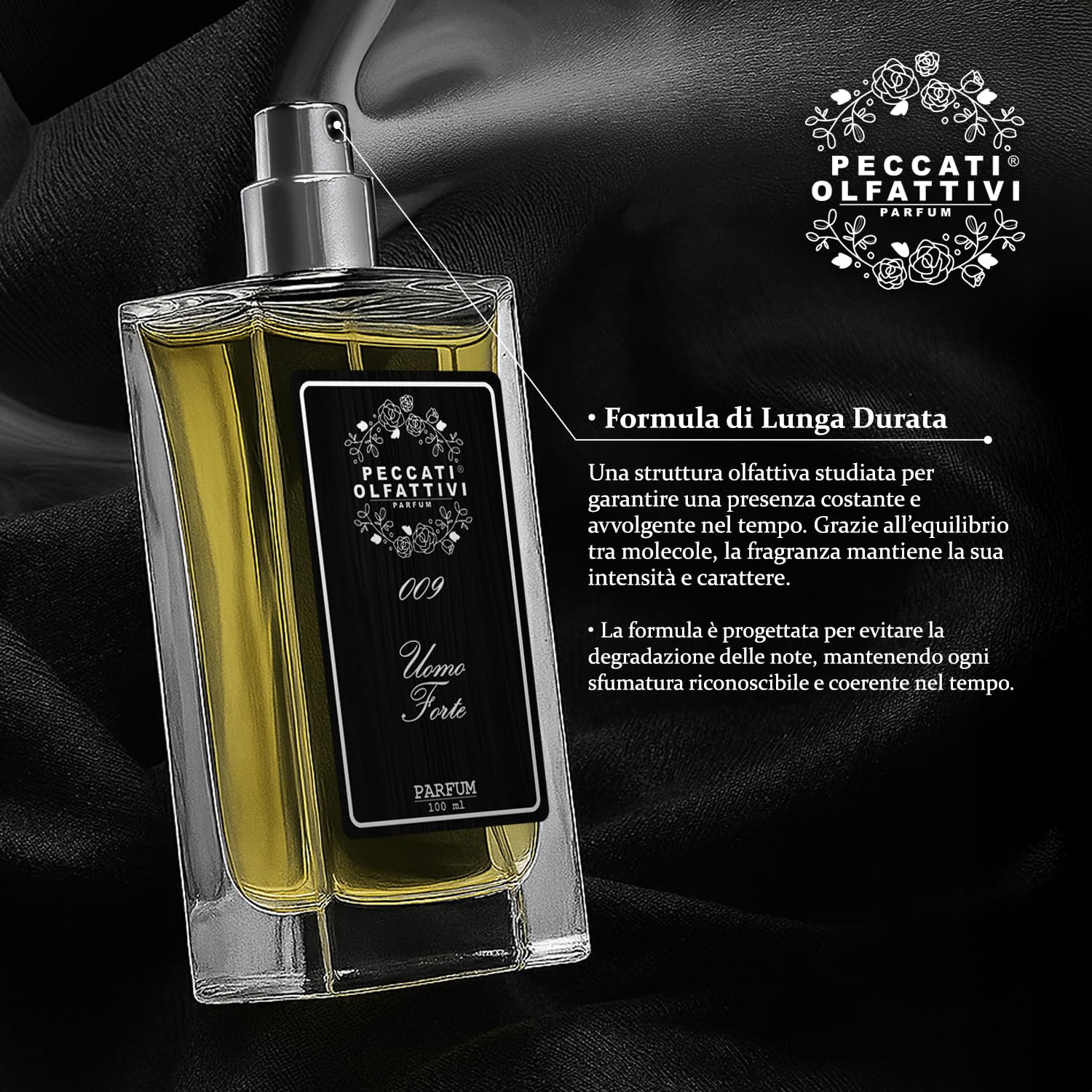 Peccati Olfattivi N.09 Profumo Uomo Equivalente 100 ml Parfum con 30% Essenza Pura