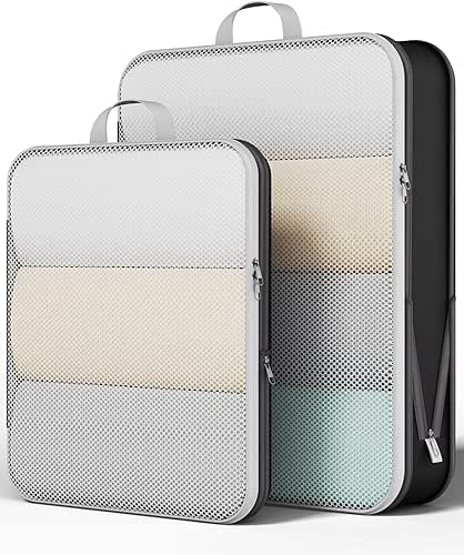 Veken 2/6/9/11 Set Compression Packing Cubes for Travel Essentials,Compressible Expandable