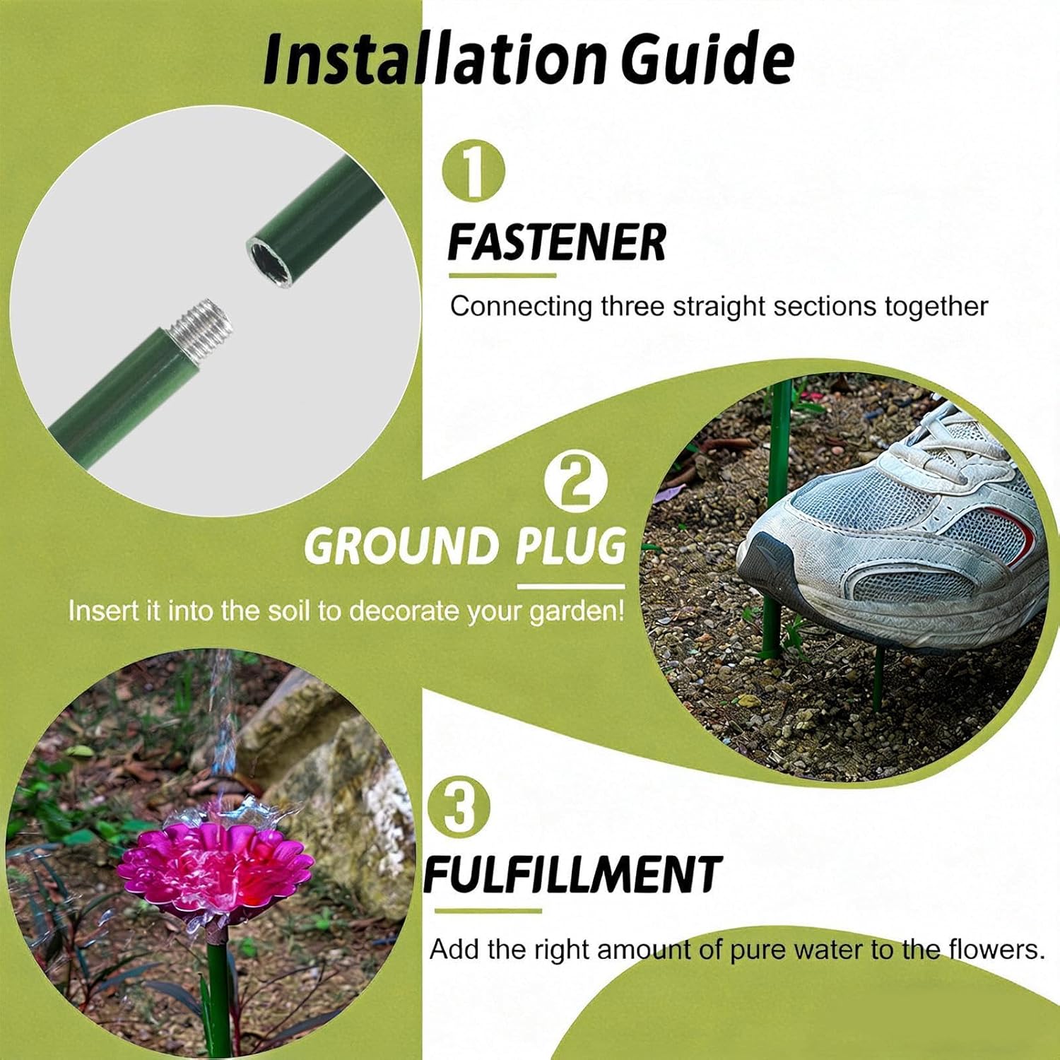 4 Pieces Bee and Butterfly Watering Station, Metal Flower Garden Stakes Bird Bath, 2026 New Bird Bath for Outside, Bee Baths for Garden, Stakes for Patio Yard Lawn Backyard Outdoors Decor