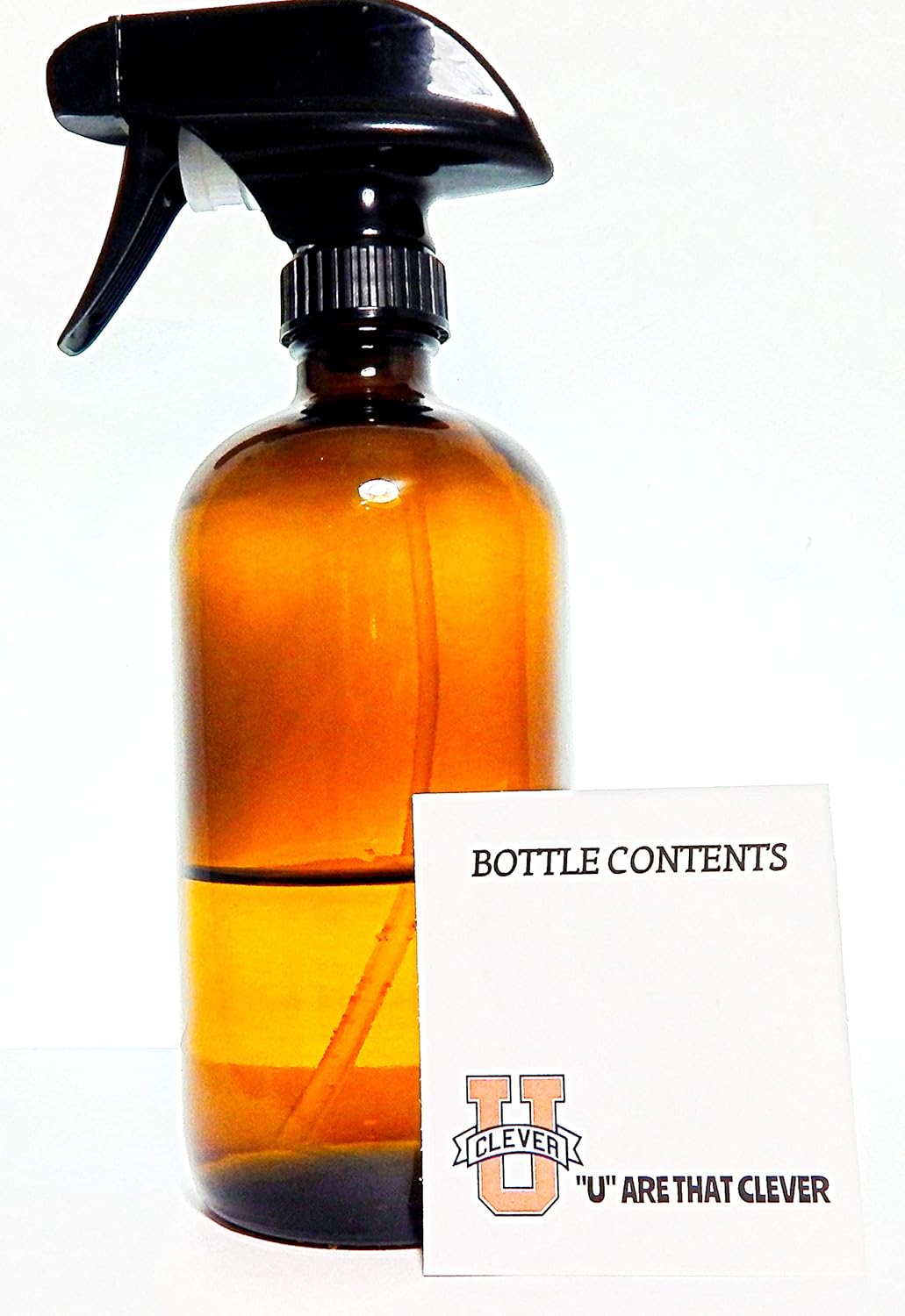 Empty Amber Glass Spray Bottle For Thieves Cleaning Large
