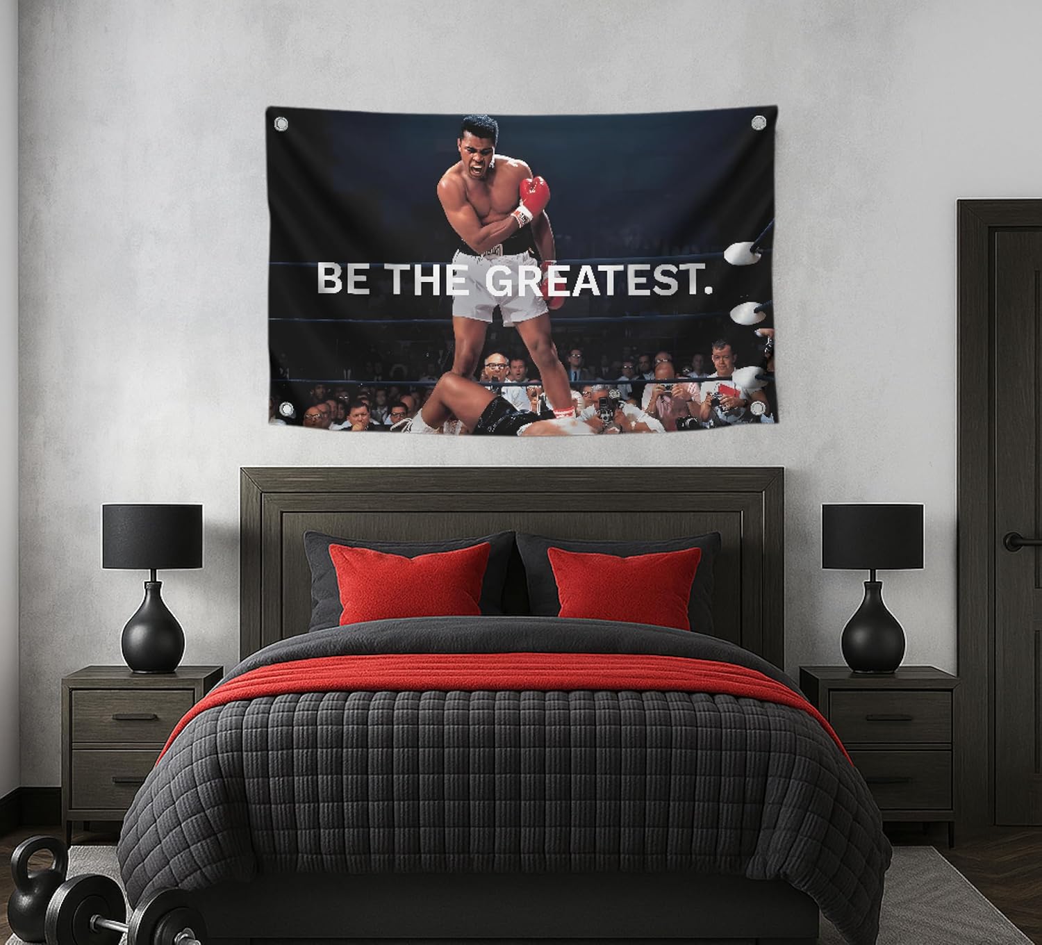 Set of 4 Motivational Quote Polyester Flags 3x5 Feet with Four Brass Grommets - Quoted Tweet Flag Feet Winning Is The Only Option - Ronnie Lightweight Flag - Be the Greatest Flags Kobe Basketball - Image 6