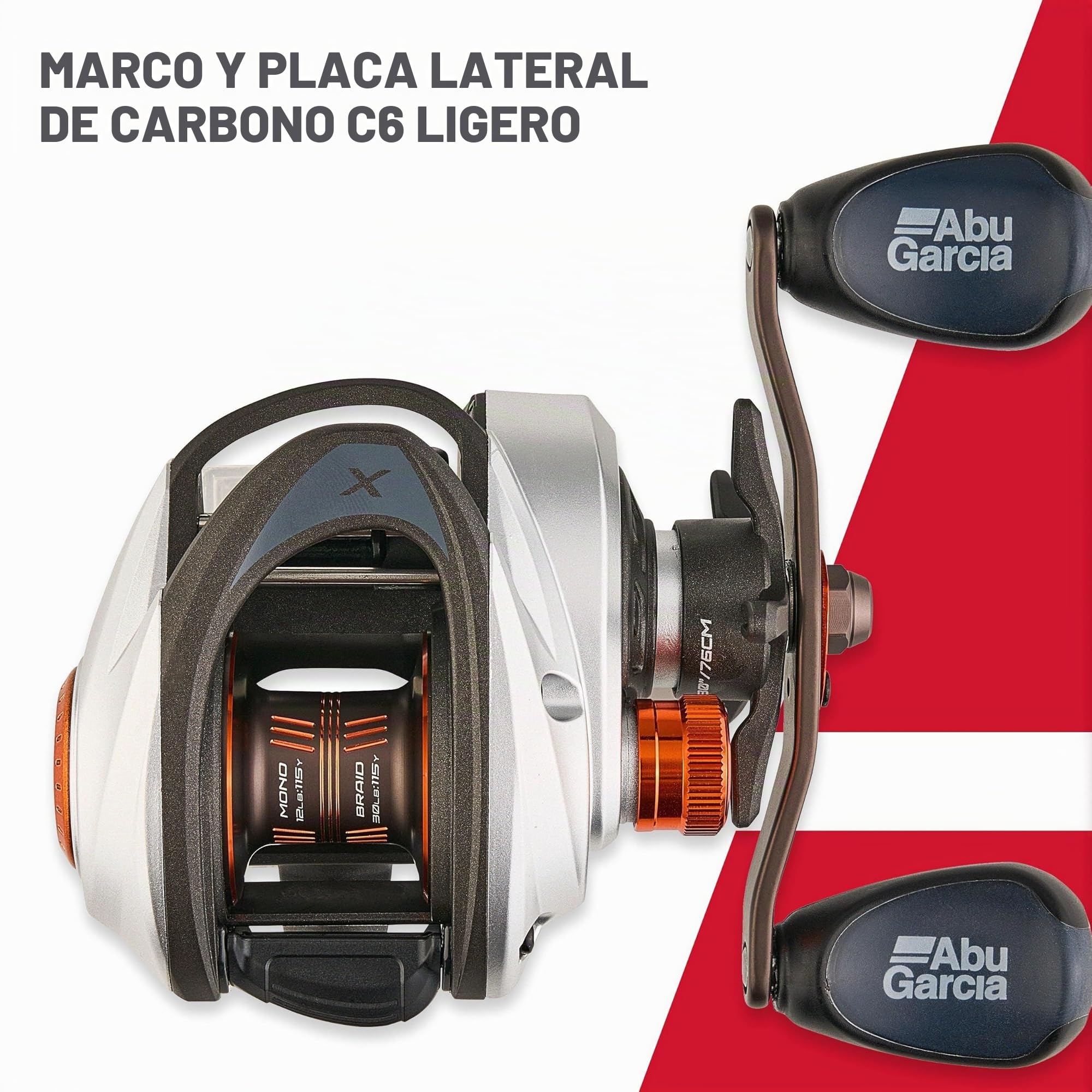 Abu Garcia Revo X - Carrete de Pesca de Perfil bajo