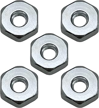 5 Pack Sprocket Cover Bar Nuts for Stihl Chainsaw 0000 955 0804 | 5 silver chainsaw bar nuts, replace 0000 955 0804, for Stihl MS170 MS180 MS250 MS290 MS390 MS440 MS660