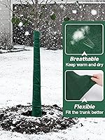 Vista 3 de Envoltura Protectora de Árbol para Protección contra Congelamiento en Invierno - 65 pies de Guardatronco Transpirable Resistente para Alejar a