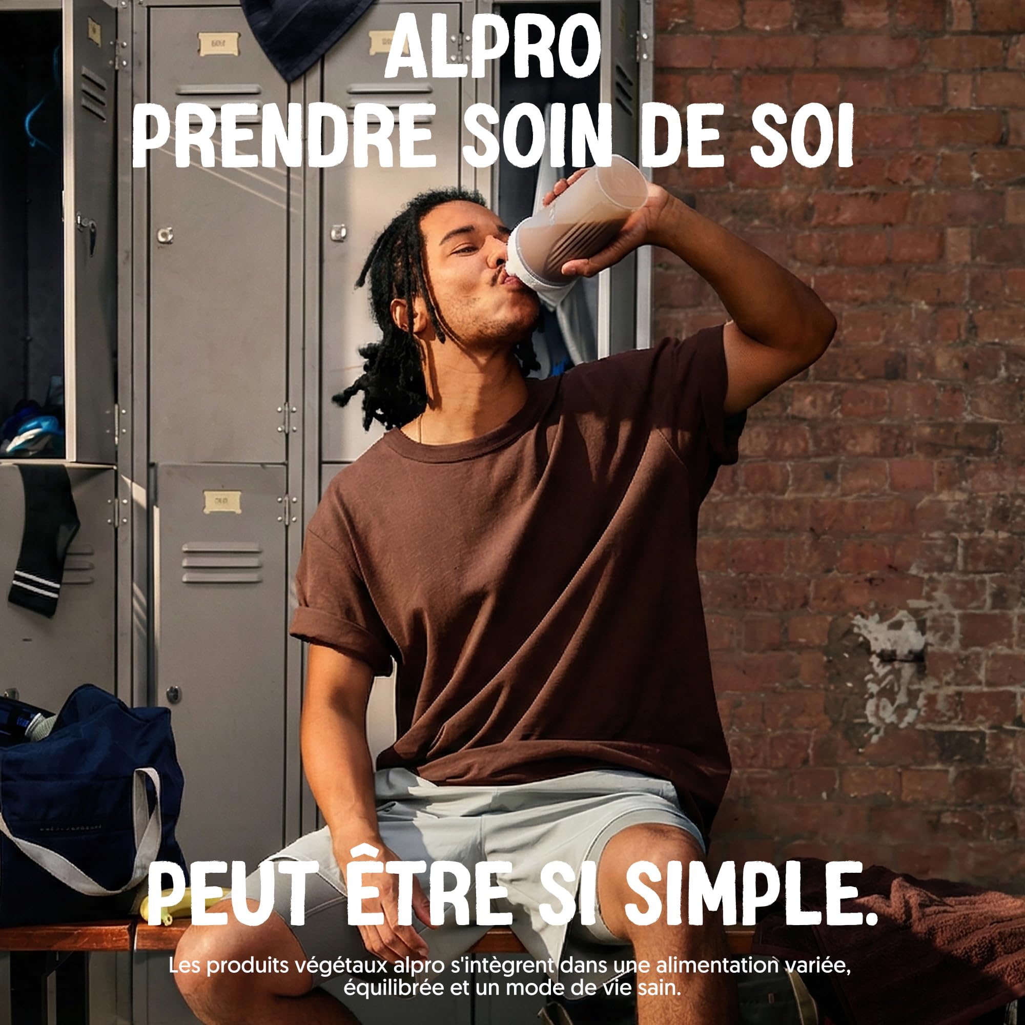 Alpro - Boisson végétale - Soja protéine goût chocolat- 1L- Lot de 8x1L