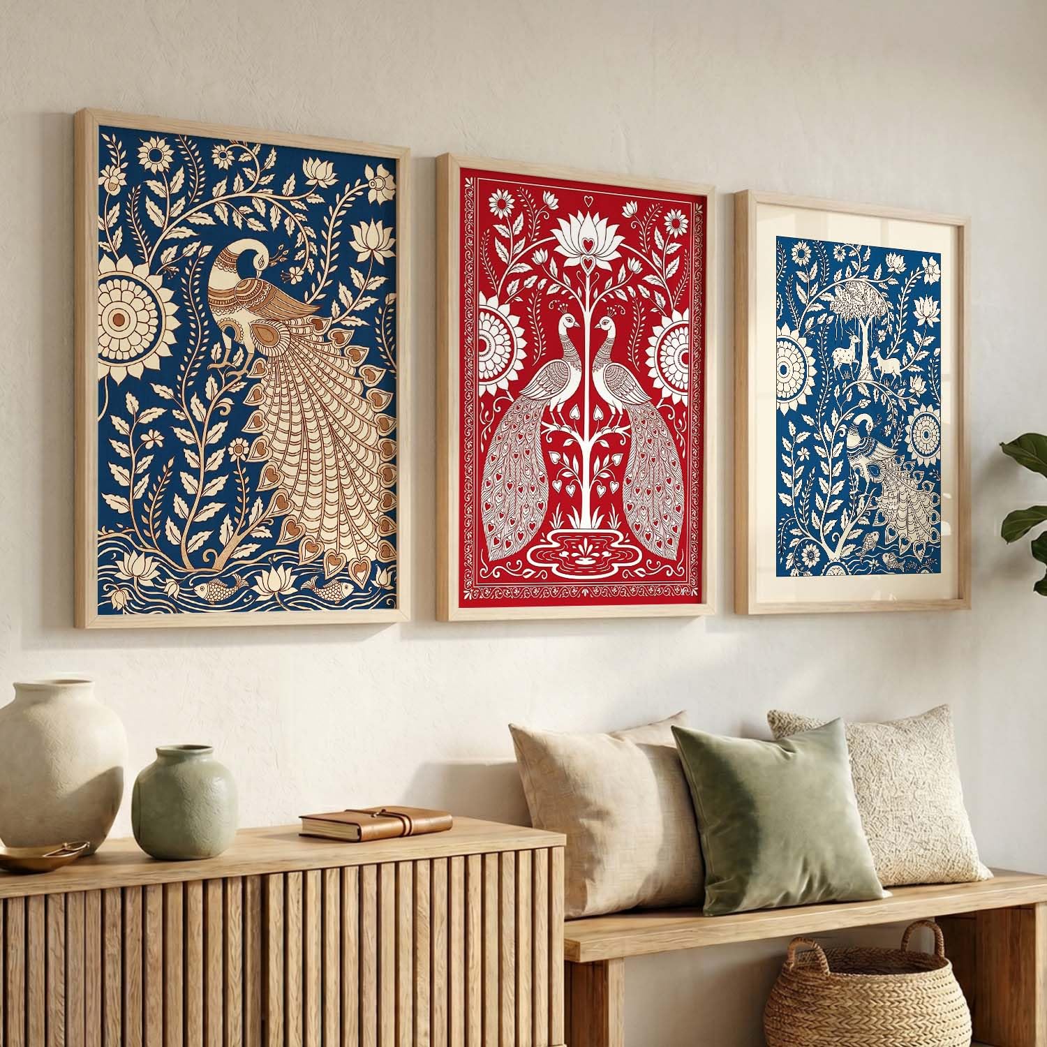 Madhubani Wall Art - Indian Traditional Painting -21