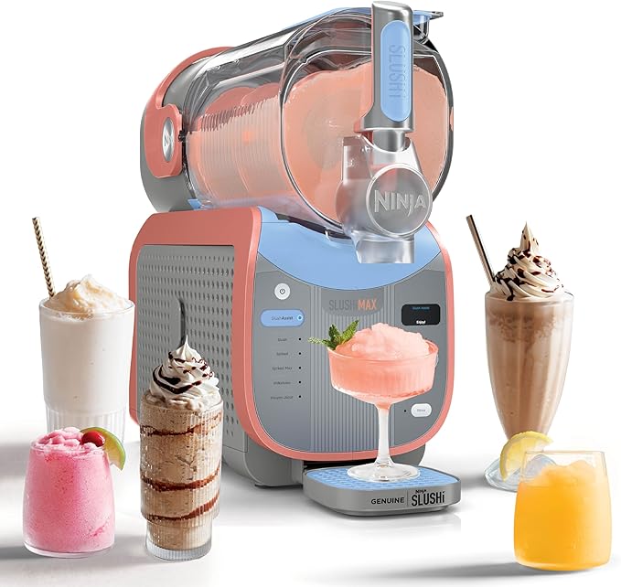 Ninja SLUSHi Max | XXL Smart Frozen Drink Maker | Exclusive Smart Technology | Party-Sized 150oz Capacity | No Ice Needed | 6 Programs | Perfect Temp & Texture up to 12 hours | Peach | FS605