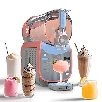 Ninja SLUSHi Max | XXL Smart Frozen Drink Maker | Exclusive Smart Technology | Party-Sized 150oz Capacity | No Ice Needed | 6 Programs | Perfect Temp & Texture up to 12 hours | Peach | FS605