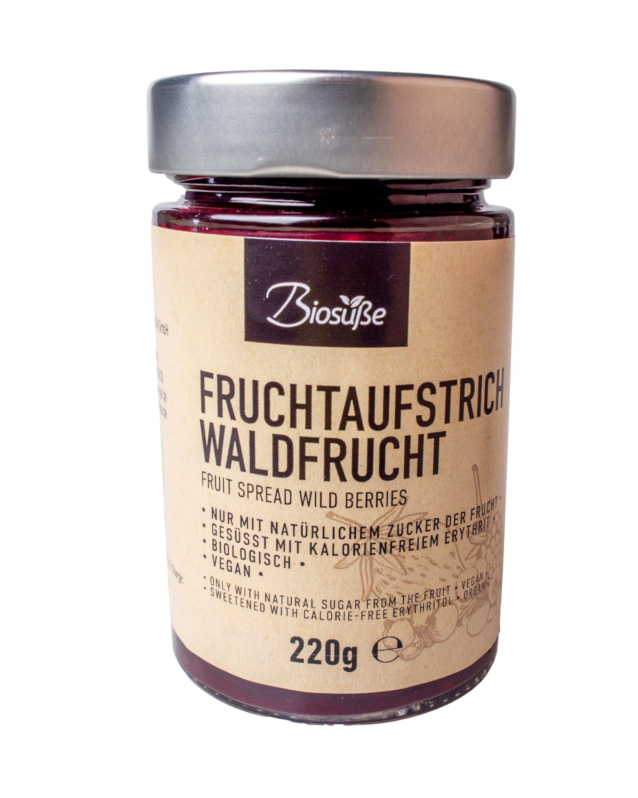 Bio-Süße Fruchtaufstrich Waldfrucht 220g