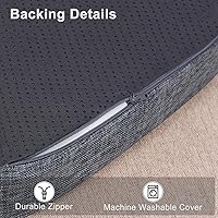 Vista 4 de Shinnwa Cojines de silla para sillas de comedor, juego de 4 cojines de asiento de espuma viscoelástica para sillas de cocina, cojines de metal