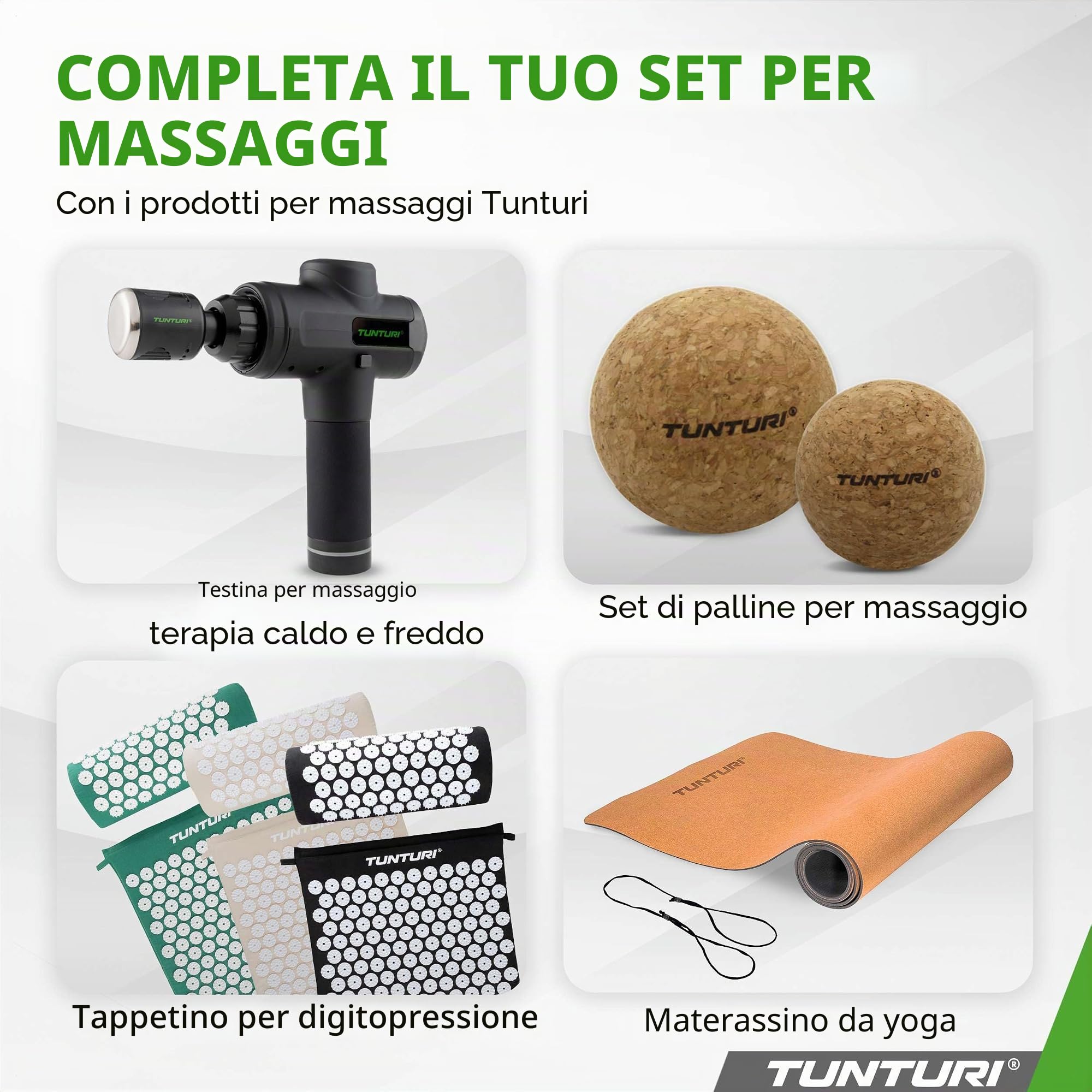 Tunturi Rullo massaggiante Vibrante Duo