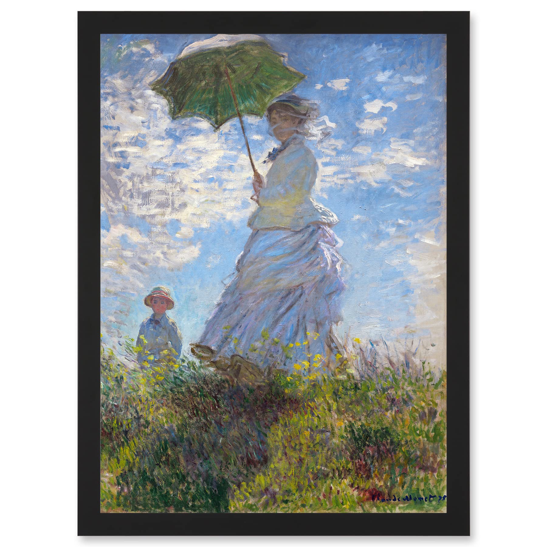 クロード・モネ「Woman with a Parasol-Madame Mone Amazon.co.jp: Claude Monet Woman With Parasol Madame Monet And Son