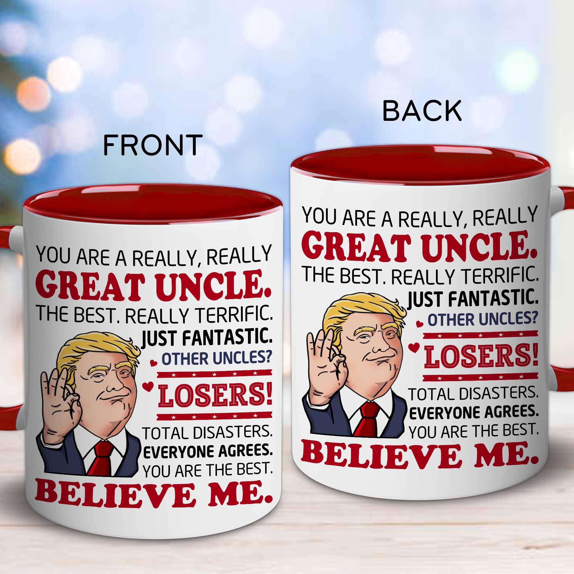 BECHUSKY Fathers Day Gift For Uncle - Best Uncle Gifts From Niece Nephew - Great Uncles Mugs - Best Uncles Ever Cup - Father Day, Birthday Gifts For Old Man, Elder - Uncles Coffee Mug 11 OZ