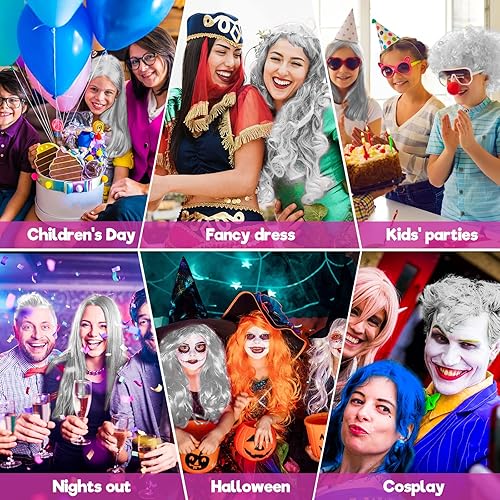 Miniatura 9 de Un solo uso en aerosol para el cabello blanco, tinte temporal para cabello loco, fiesta de Navidad, lavado, tinte para el cabello, 1 día, lavable,