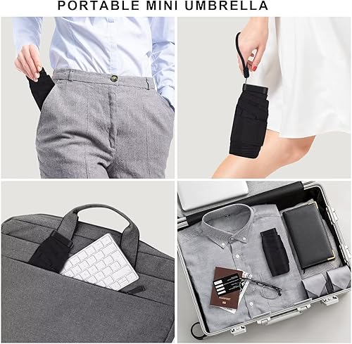 Miniatura 2 de LEAGERA Mini Umbrella For Purse - Open Diameter 35inch, Small Travel Umbrella Compact Mini Waterproof Umbrellas for Rain, Suitable for Women Purse