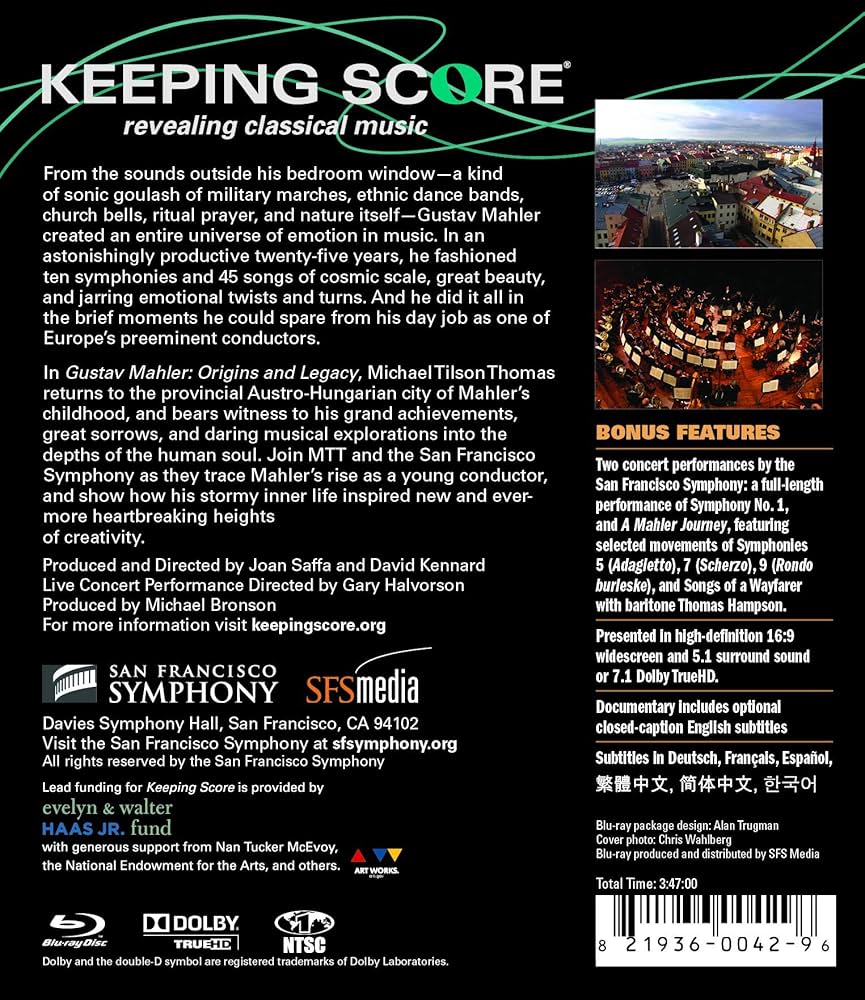 (未使用･未開封品)　Keeping Score/ [DVD] [Import] 7z28pnb Amazon.com: Keeping Score - Mahler: Origins and Legacy [Blu
