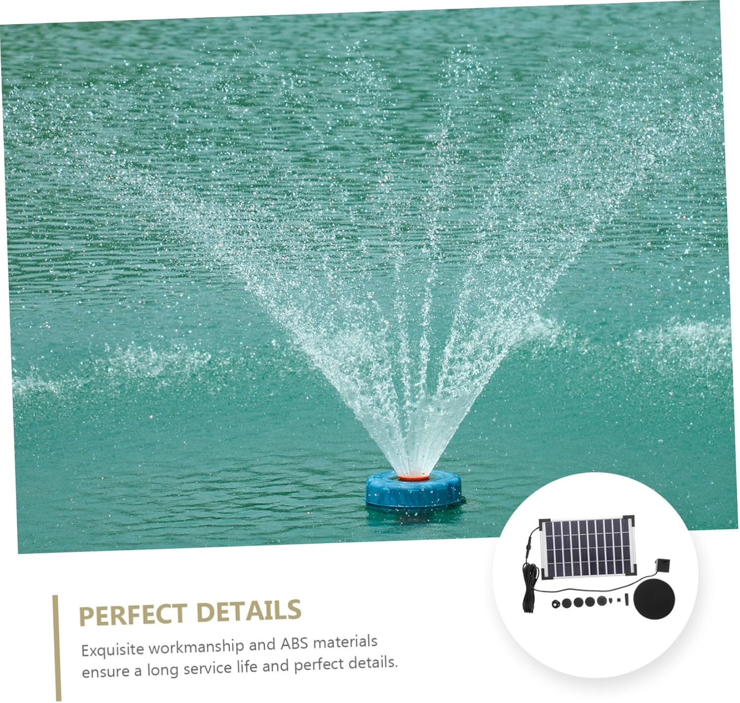 BESPORTBLE 1set Solar Pump Sprinkler for Garden Decoration Material Energy-saving Fountain for Birdbaths and Water Features