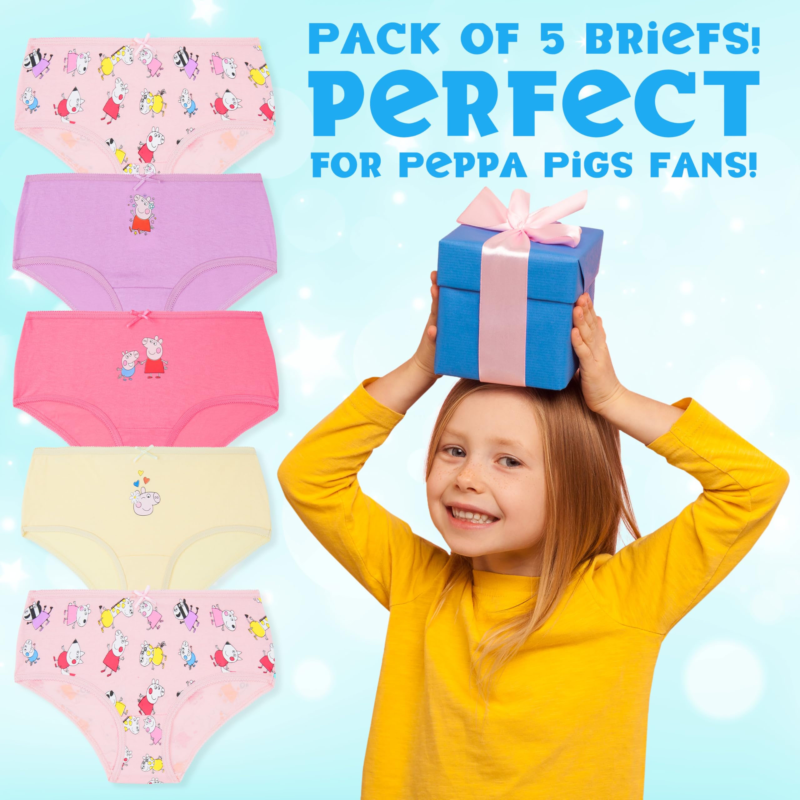 Peppa Pig Zestaw 5 majtek dla dziewczynek