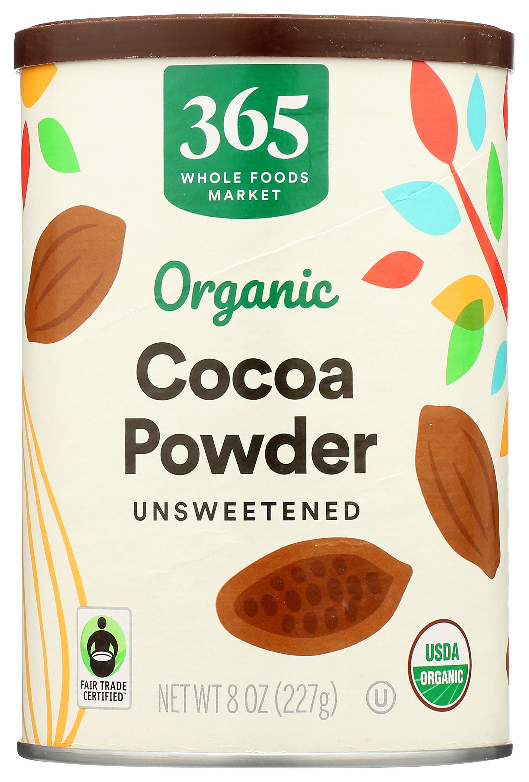 365 by Whole Foods Market, Organic Cocoa Powder, Unsweetened, 8 OunceUSDA OrganicFair Trade CertifiedFair Trade CertifiedFair Trade Certified