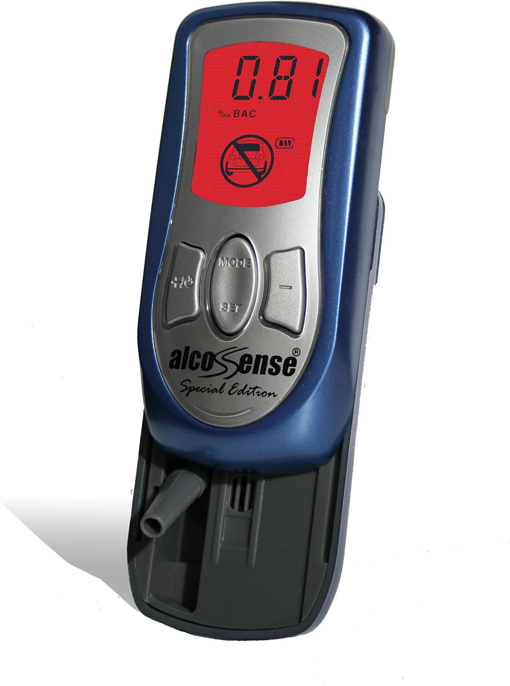 Special Edition Pocket Alcohol Digital Breathalyser (0.80 Limit) inc 6 Straws - Breathalyzer suitable for use in Scotland, Ireland, Wales and England