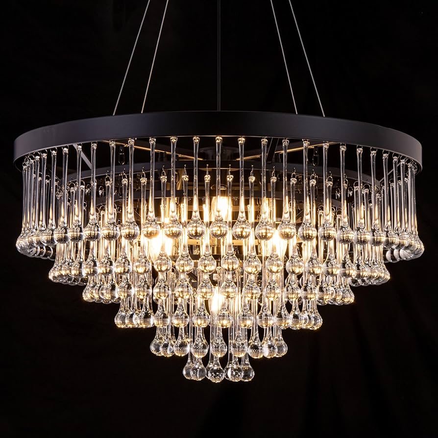 Lin Crystal  Caitlin Square Crystal Light Blue Full Rim Eyeglasses