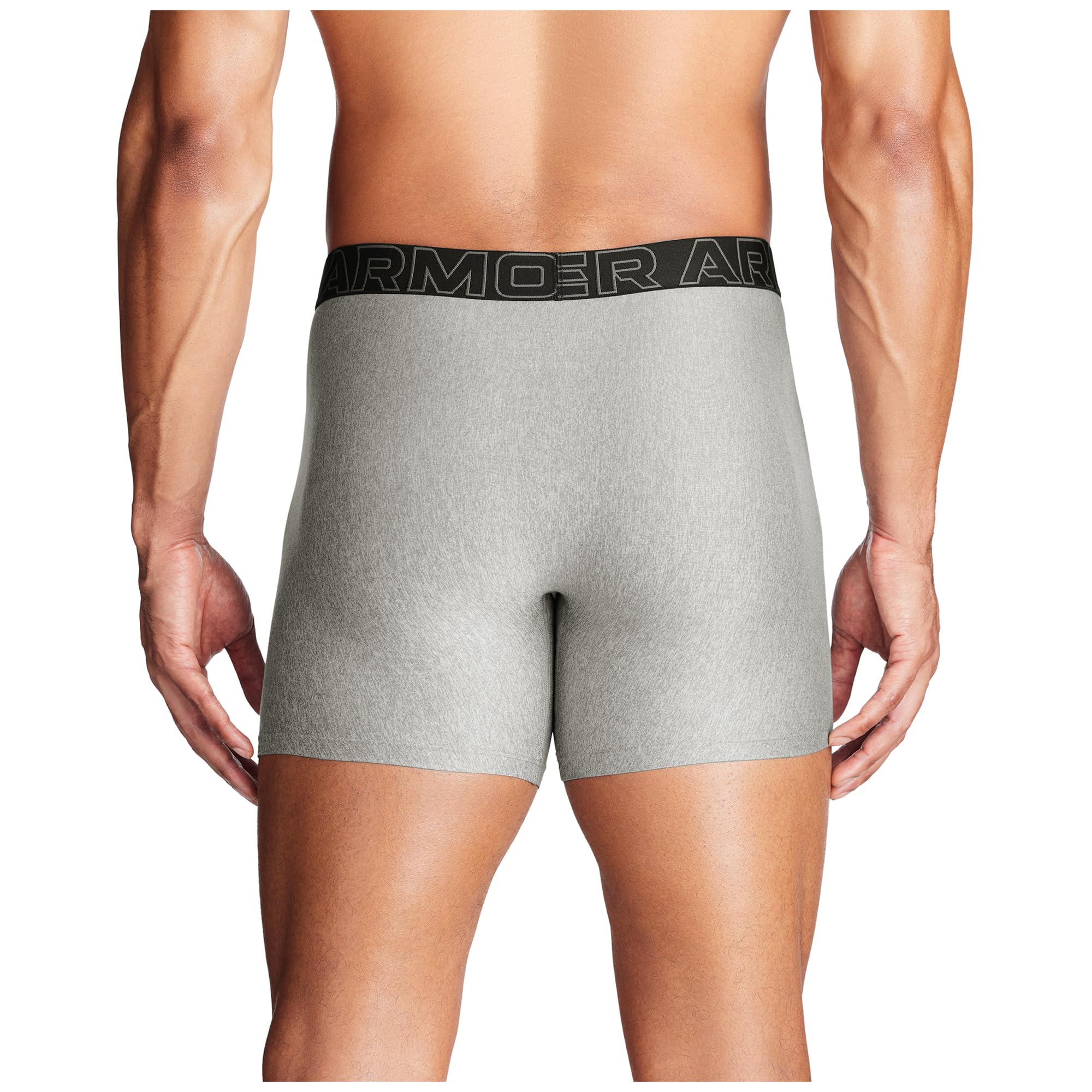 Under Armour Pack de 3 Bóxers Tech Performance para Hombre, Largo de Pierna de 15 cm – Transpirable, Absorbe la Humedad, Tacto Suave, Comodidad Todo el Día