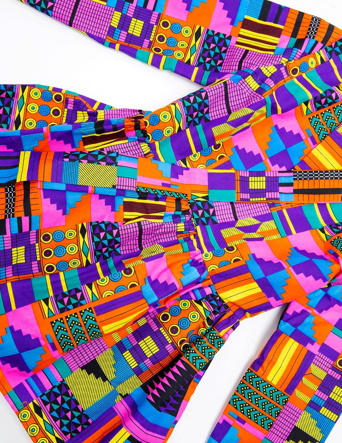 SHENBOLEN Women African Traditional Batik Print Long Sleeve Shirt Dashiki Casual Cotton Shirt - Image 5