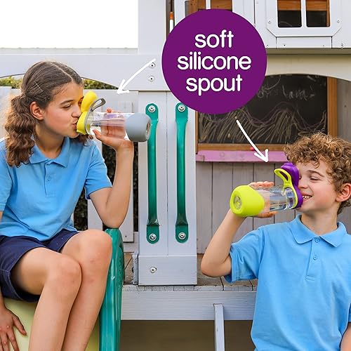 Miniatura 7 de b.box Lonchera y botella de agua deportiva de 20 onzas | Caja Bento grande a juego + botella de bebida para niños | Color: brisa oceánica |