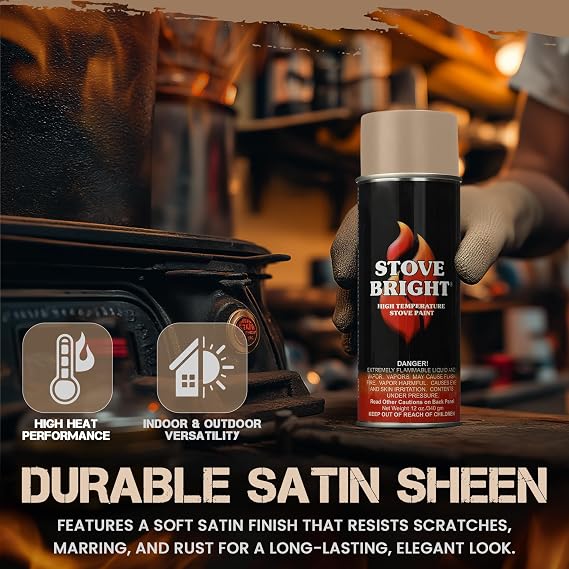 Stove Bright High Temp Paint - Sunset