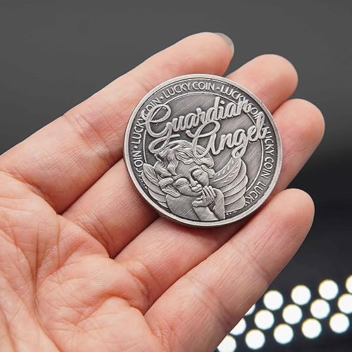 Miniatura 3 de KANGHE Medalla de ángel de la guarda Moneda de la suerte Buena Suerte Regalo conmemorativo