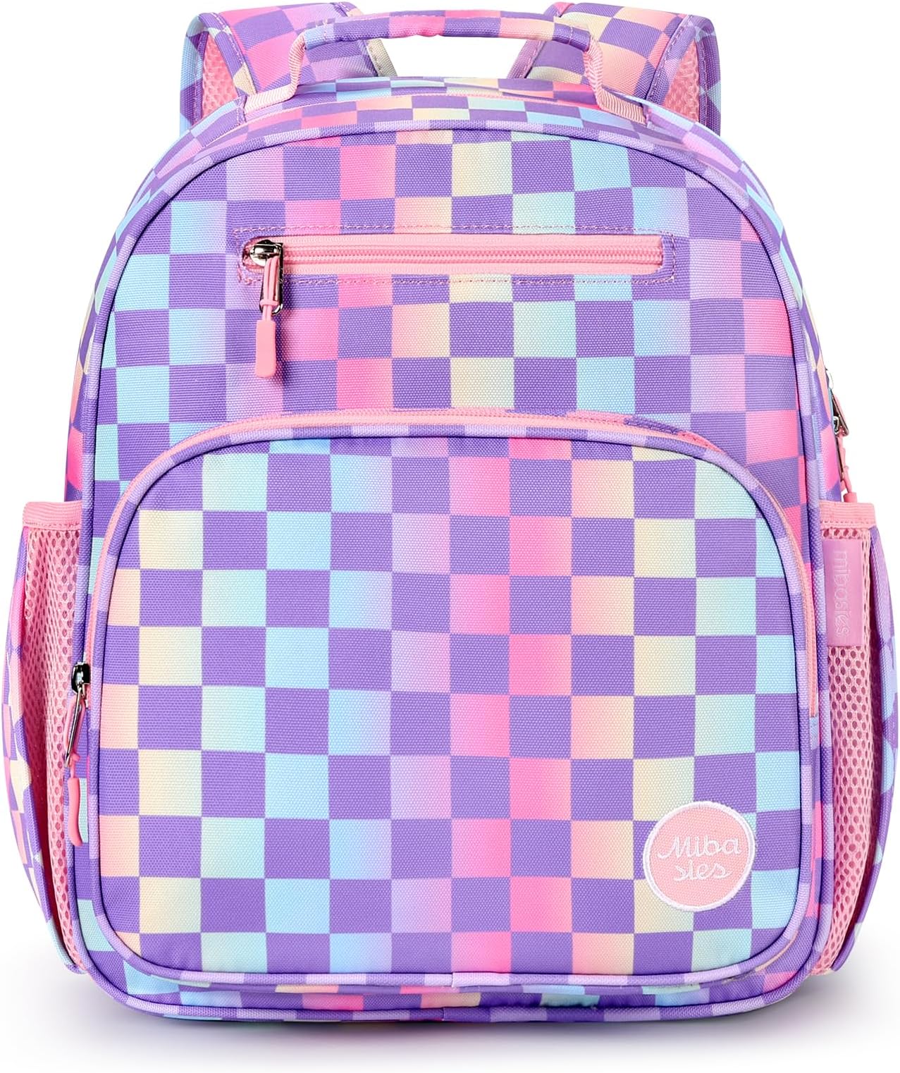 Kids Backpack for Girls: Girls Backpack 5-8 - Kindergarten Elementary School Bookbag for Girl - Checkerboard