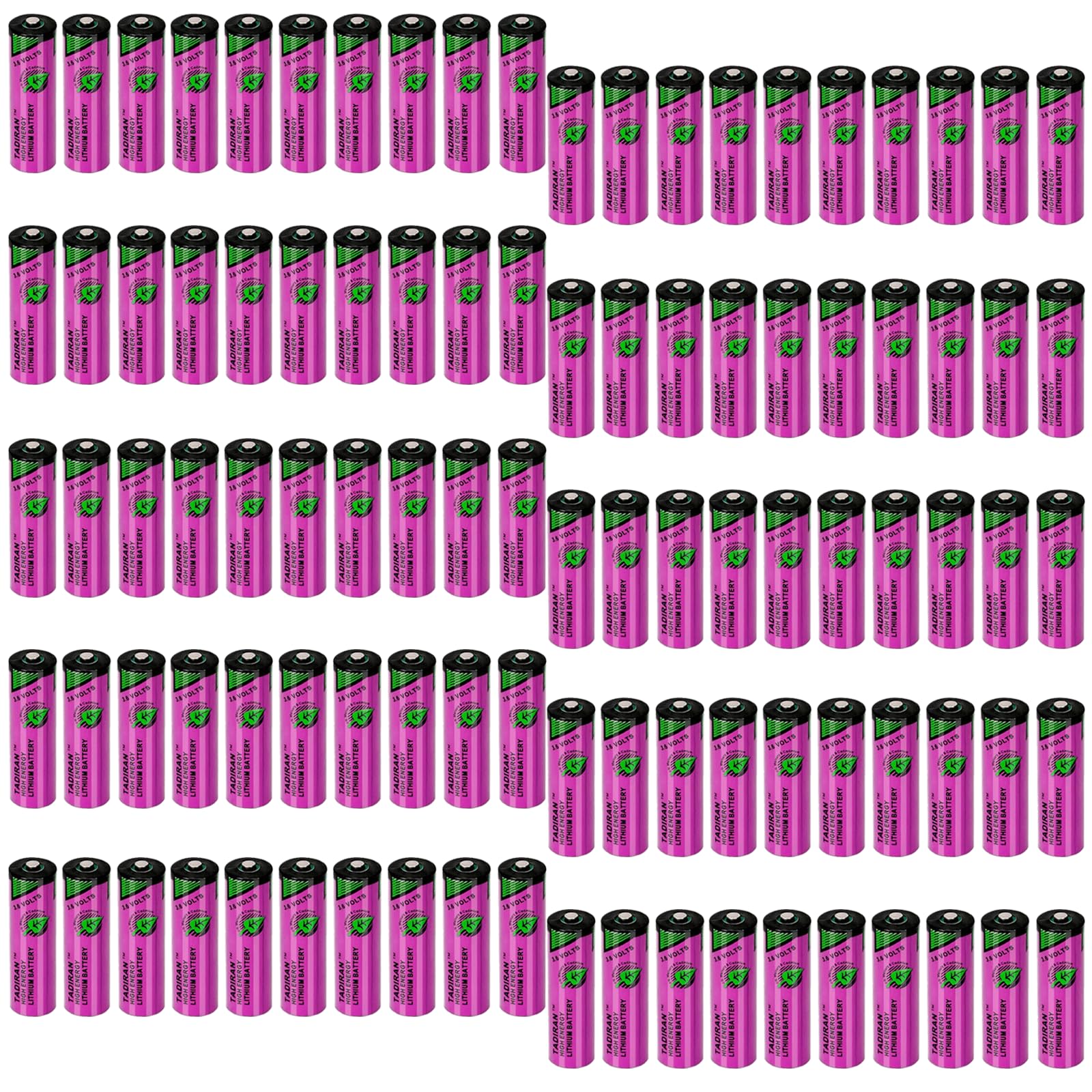 100-Pack TL-5903 3 6V 2400mAh AA Non-Rechargeable Lithium Battery SL-360 PLC 6ES7971-0BA00 for Siemens S7-400 PLC Machine
