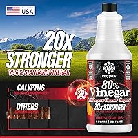 Vista 3 de Calyptus Vinagre súper concentrado 75% puro Diluye a 3.75 galones 15 vinagre concentrado de potencia 1 cuarto de galón