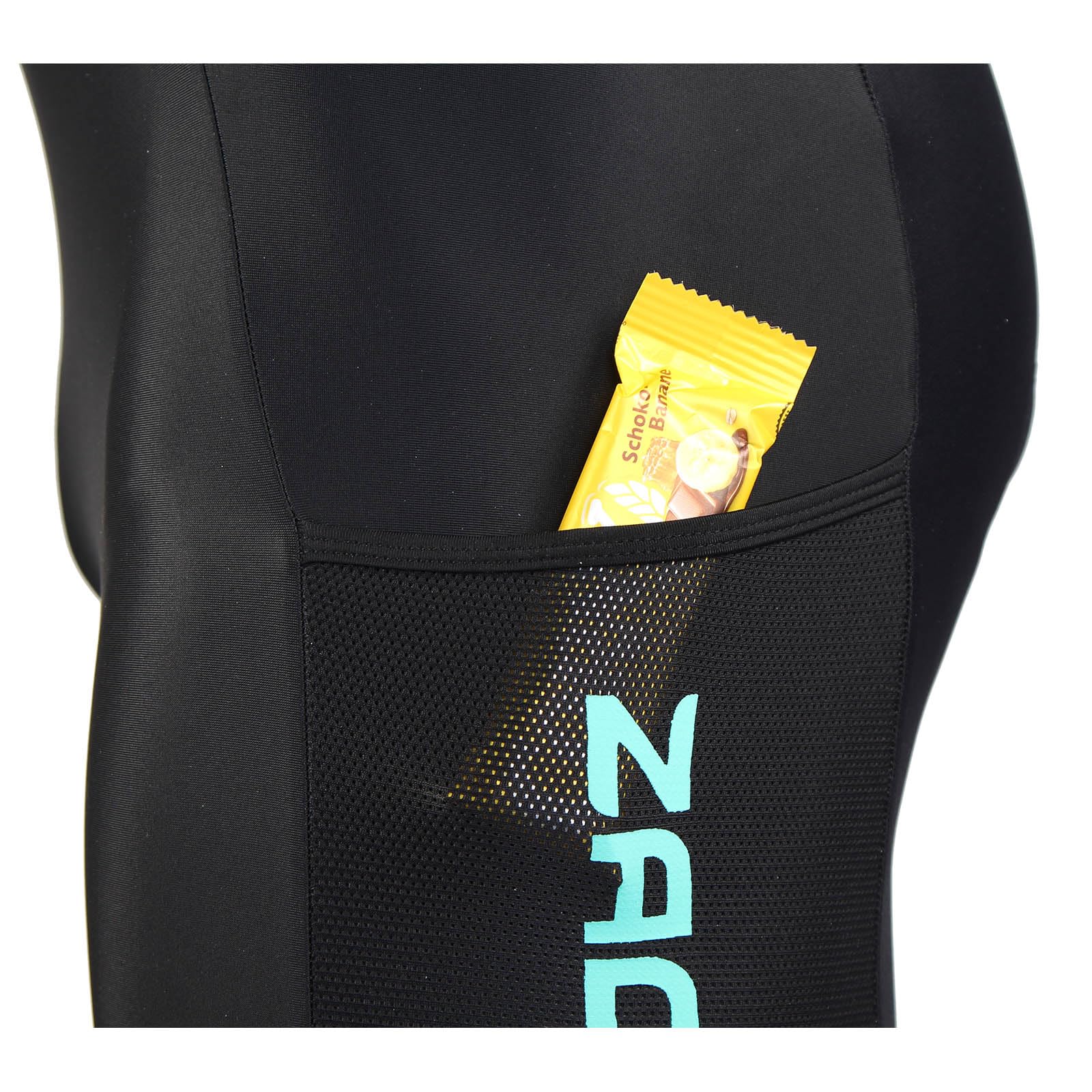 ZAOSU Herren Aerosuit Black - Trisuit Einteiler | Premium Compression Triathlonanzug mit komfortablem Verschlusssystem, Radpolster und hoher Kompression für Lange Distanzen