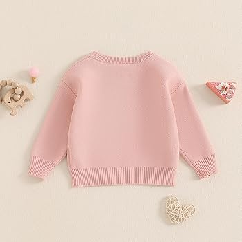 Amazon.com: HAPRIZERA Baby Girl Sweater Long Sleeve Round