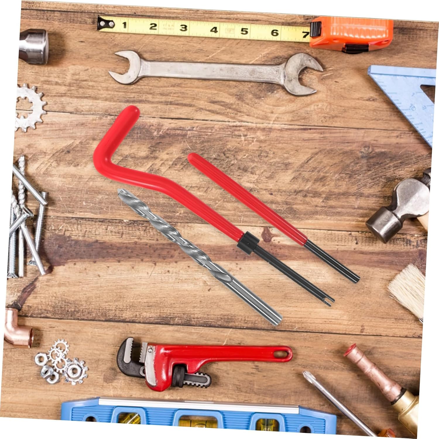 Alipis 1set Metric Thread Repair Kit Stainless Steel Inserts for Auto Repairs Easy to Use Hand Tool Set for Mechanics Thread Fix