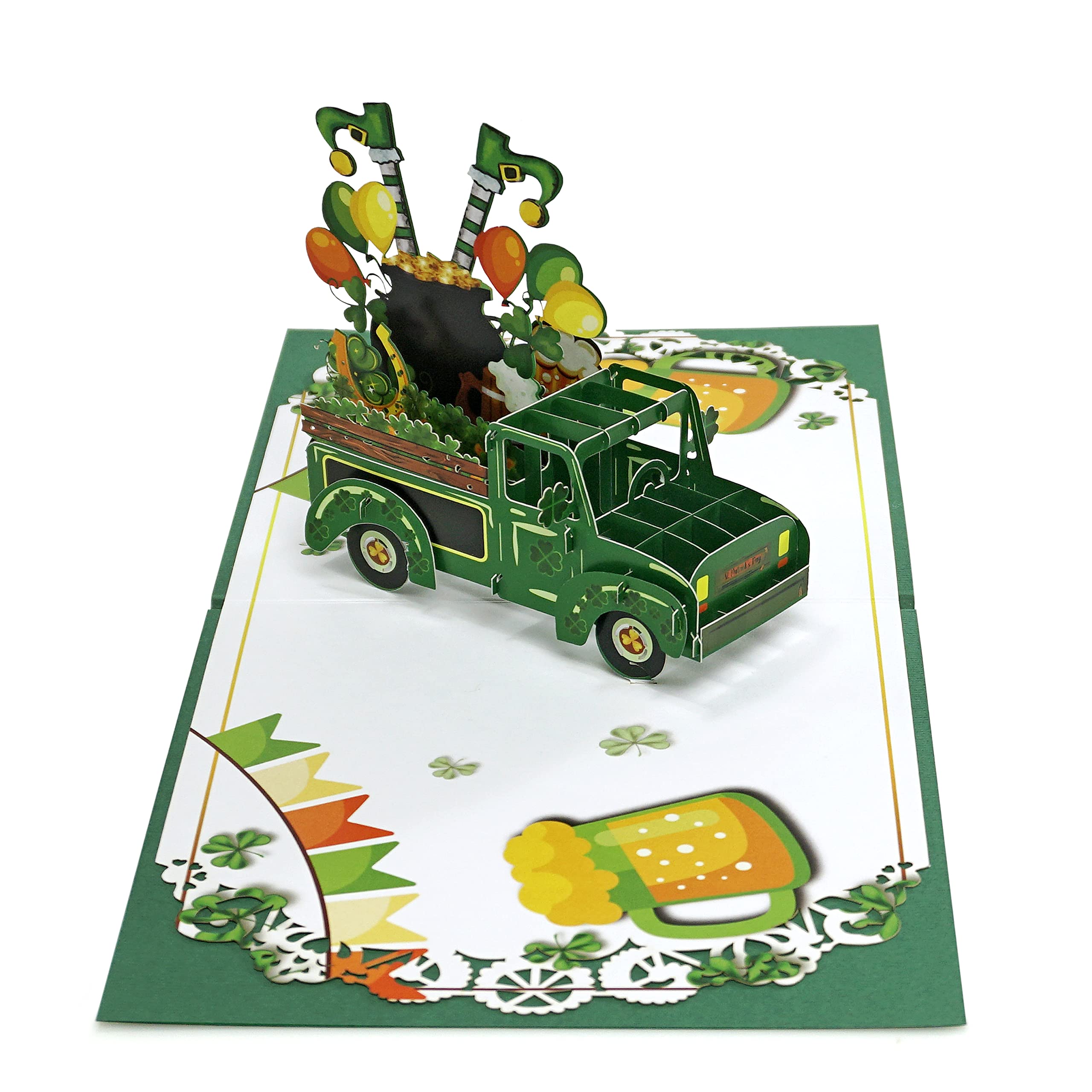 CUTPOPUP Car for Patrick's Day 3D Card, Easter Card, Easter Greeting Card, 3D Easter Cards, Religious Easter Cards - Image 4
