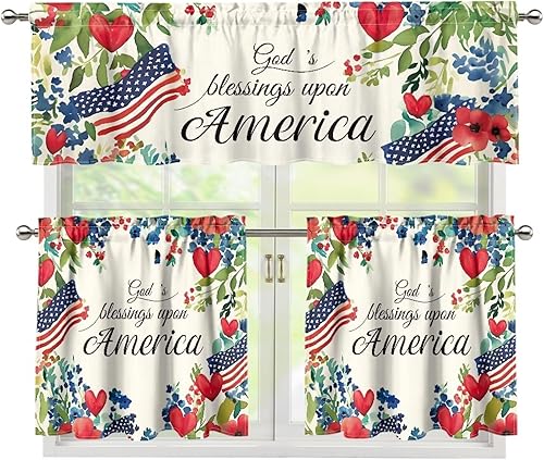 Miniatura 13 de Cortinas de Cocina con Patrón de Gallo Juego de 3 Piezas Elegante Juego de Cortinas de Cocina y Cenefas Elegante Juego de Cortinas de Sombra para