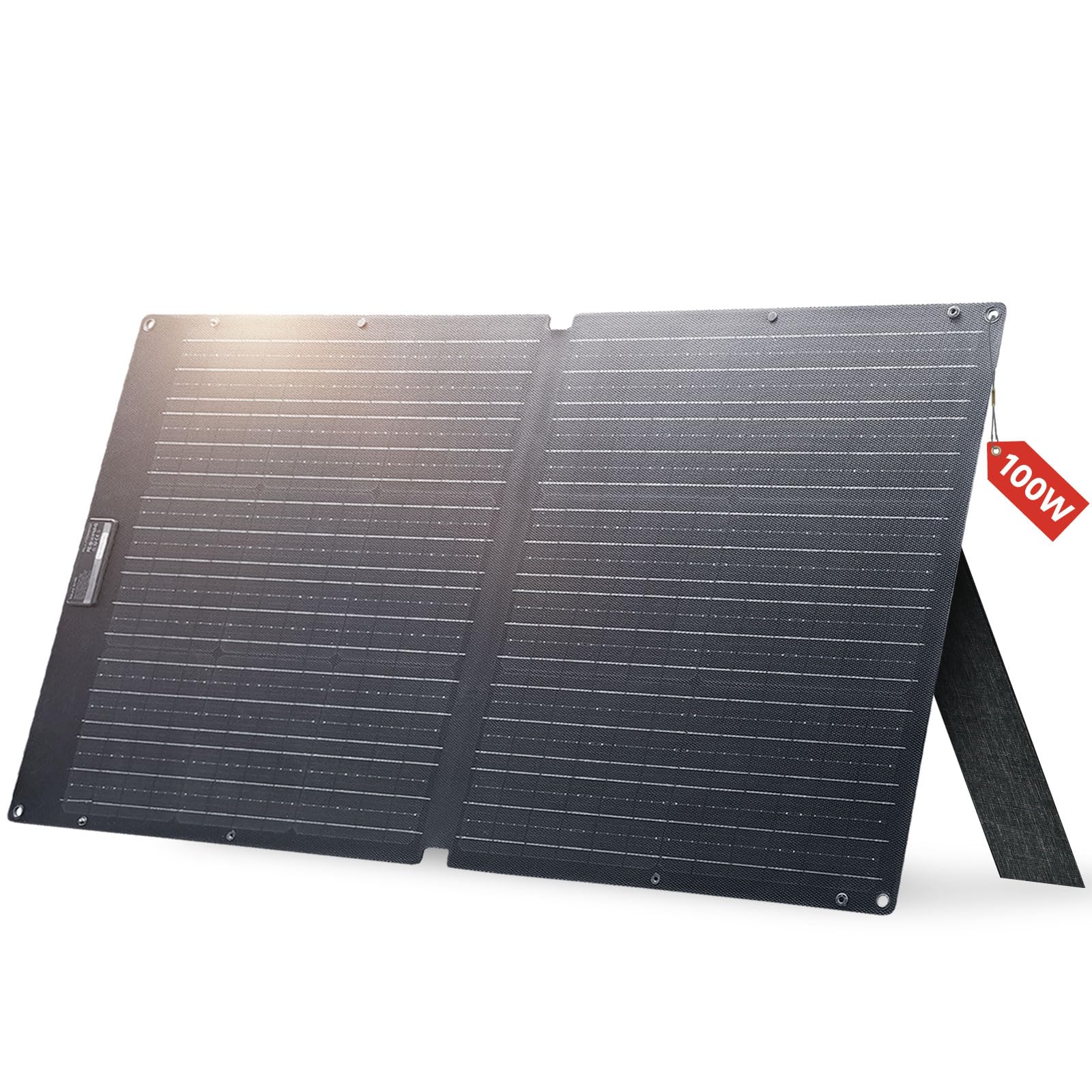 ALLPOWERS Panneau solaire 100W SE100,panneau solaire pliable IP68,panneau solaire en silicium monocristallin avec un rendement de 25%,adapté aux balcons,caravanes et camping-cars