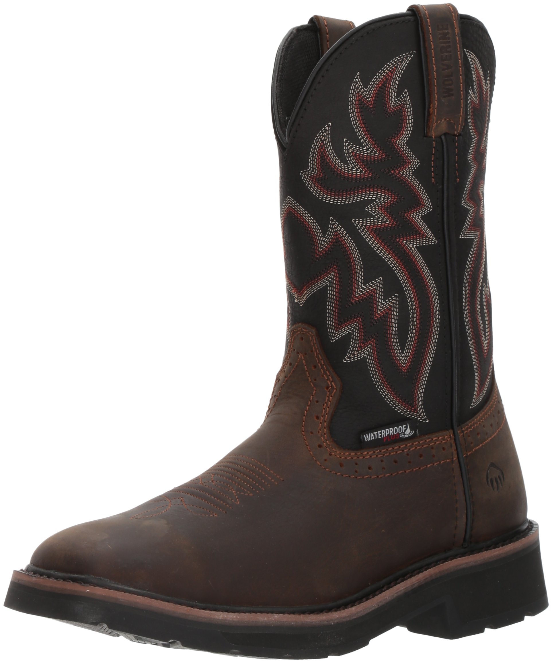 Wolverine Men's Rancher Wpf Steel Toe Wellington Work Boot Black/Brown 13 M US