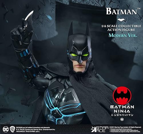 Miniatura 4 de Toys Batman Ninja: Modern Batman (versión de lujo) figura de acción coleccionable a escala 1:6, multicolor