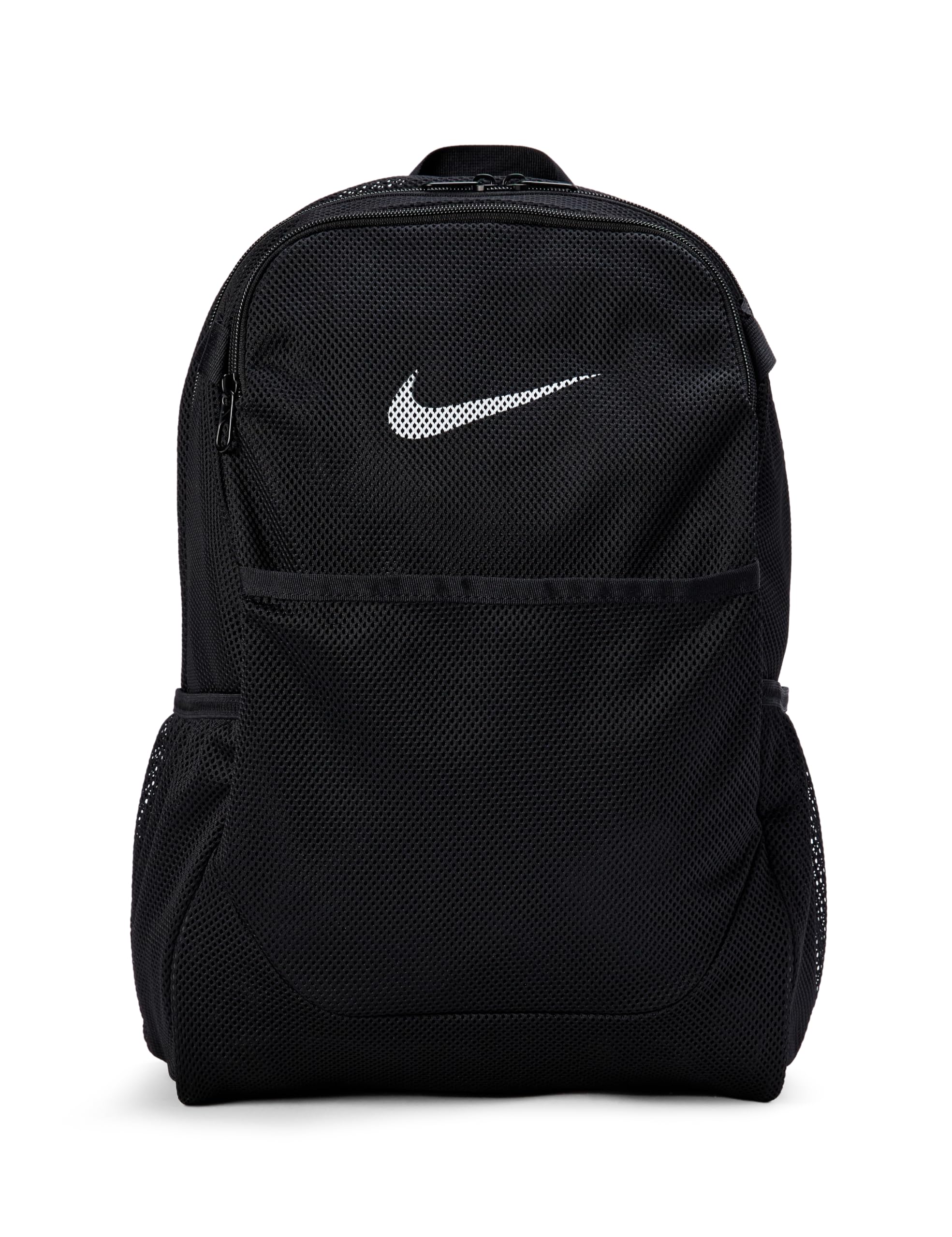 Photo 1 of Nike Brasilia Mesh Backpack, Black/Black/White, MISC