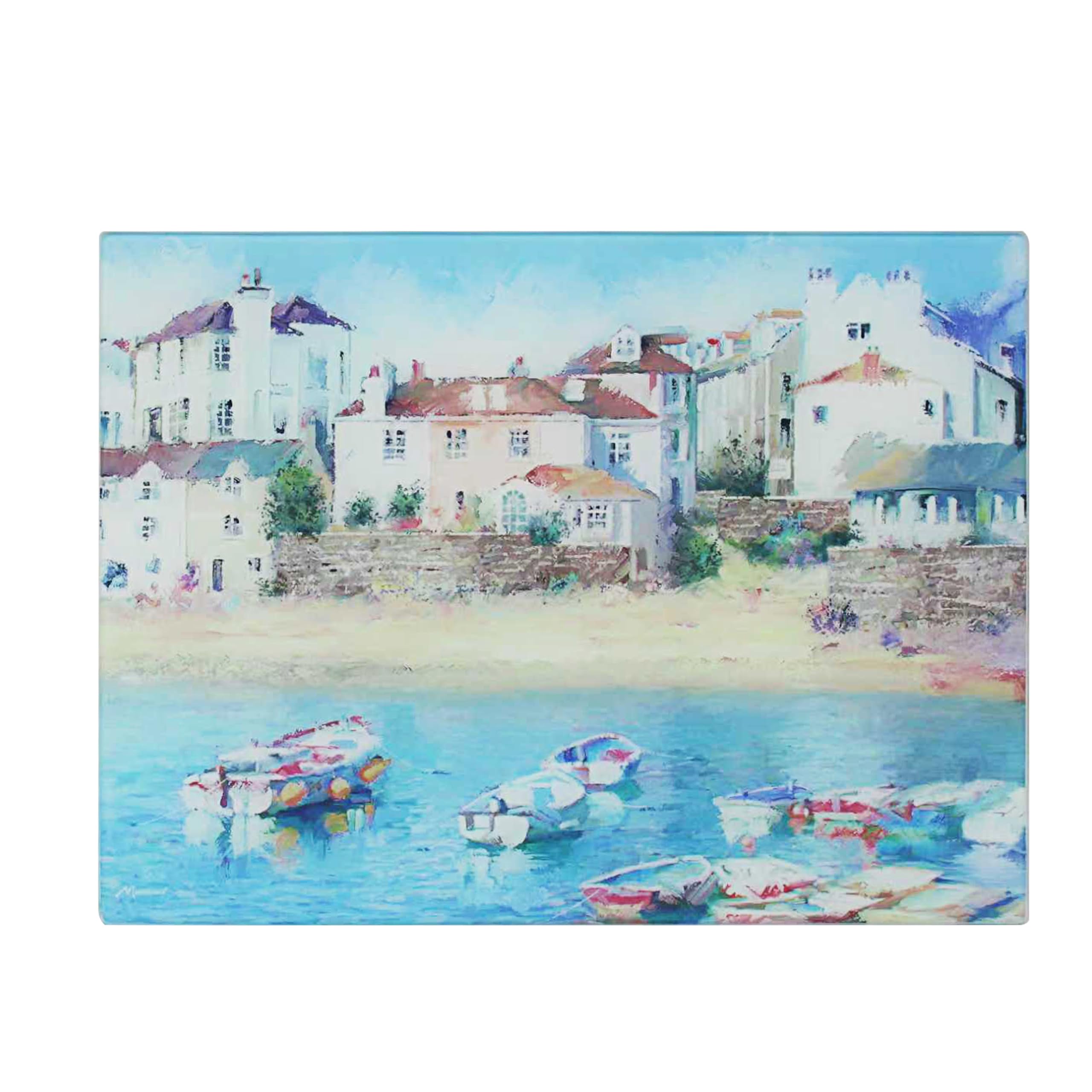Glass Cutting Board Harbour Town Worktop Saver Chopping Serving Kitchen Board