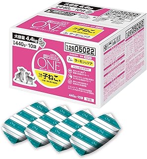 ピュリナワンキャット ドライ １歳までの子ねこ用／妊娠・授乳期の母猫用 サーモン＆ツナ 4.4ｋｇ(440g×10袋入)【Amazon.co.jp限定】