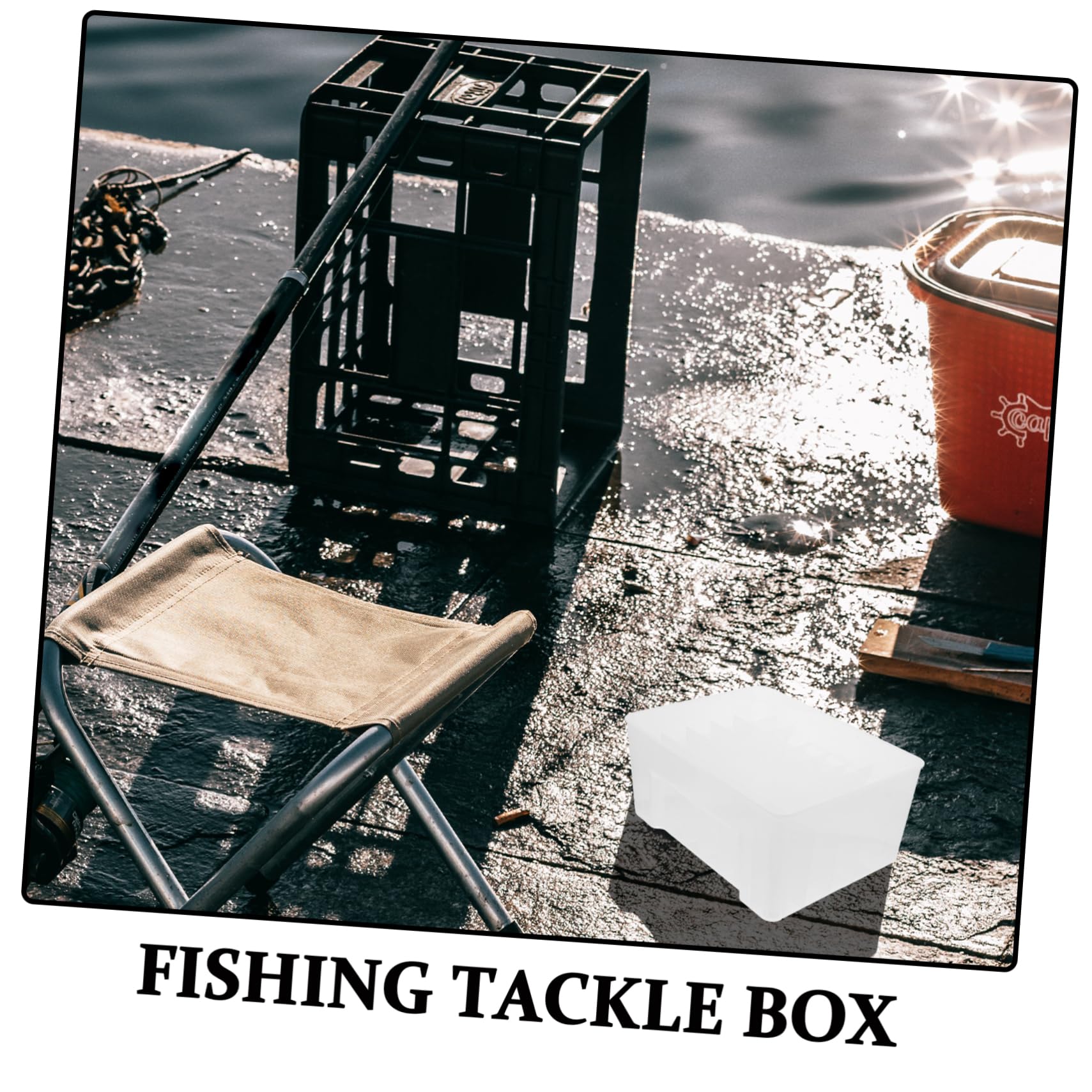 Scatola Porta Esche da Pesca 40 Griglie Pp per Accessori | Divider Design Preciso, Leggero e Portatile, per Lures e Accessori da Pesca