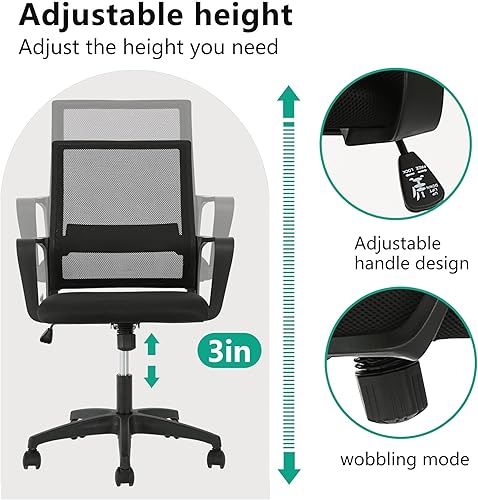Miniatura 6 de PayLessHere Silla ergonómica para videojuegos, silla de computadora, silla de oficina, sillas de videojuegos con soporte lumbar, silla de