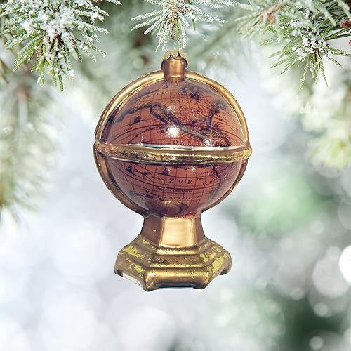 Miniatura 5 de Christmas By Krebs Adornos coleccionables de vidrio soplado para árbol (globo del viejo mundo de 4.25 pulgadas)
