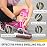 CAMBIVO Calf Compression Sleeves for Men and Women- Shin Splint Brace Support for Leg Pain Relief, Varicose Vein Treatment(Pink,Large-X-Large)